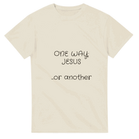Load image into Gallery viewer, One Way Jesus Heavyweight Unisex Crewneck T-shirt

